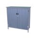 Tool shed wooden cabinet, garden cabinet storage 120x115x55 cm gray