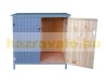 Tool shed wooden cabinet, garden cabinet storage 120x115x55 cm gray