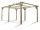 Car parking pergola 300x500 cm pine wood free-standing impregnated wood without roof