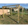 Car parking pergola 300x500 cm pine wood free-standing impregnated wood without roof