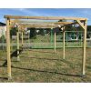 Car parking pergola 300x500 cm pine wood free-standing impregnated wood without roof