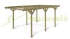 Car parking pergola 300x500x233 cm pine wood free-standing impregnated wood without roof