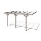 Carport pergola 300x524 cm pine wood 15 m² carport attached to side wall impregnated wood 