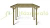 Carport pergola 304x512 cm pine wood 15.56 m² free-standing impregnated carport without roof