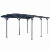 Aluminum carport, carport 300x576 cm carport with polycarbonate roof