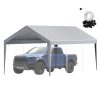 Car parking garage tent roof 304x610 cm garage roof tent, tarpaulin, waterproof and UV-protected gray (roof cover only, frame not included)