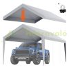 Car parking garage tent roof 304x610 cm garage roof tent, tarpaulin, waterproof and UV-protected gray (roof cover only, frame not included)
