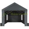 Car parking mobile garage tent 600x300x280 cm garage tent with windows tarpaulin gray