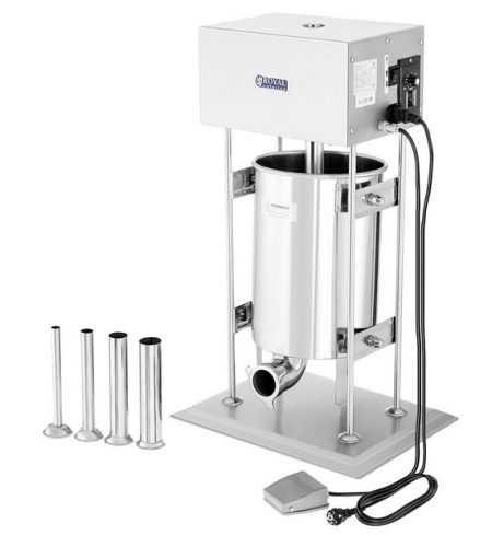 Sausage filler, loop filler, professional design, stainless steel, 15 liter capacity, electric drive