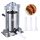 Sausage filler manual loop filler 2 liter vertical sausage making machine stainless steel