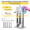 Sausage filler, loop filler, professional design, stainless steel, 7 liter capacity, inox filling machine 