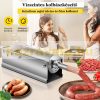 Sausage filler inox horizontal loop filler 7 liter stainless steel filling machine 