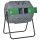 Compost bin 160-liter capacity 2-compartment rotatable compost bin 71x65x96 cm