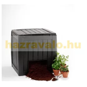   Keter komposztáló műanyag láda otthoni komposztáláshoz aljzattal 340l zöldhulladék gyűjtő, humusz készítés  Deco Composter Curver