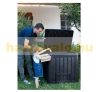 Keter composting plastic bin for home composting with base 340l green waste collector, humus preparation Deco Composter Curver