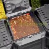 Composting box 1200 liters black 3-part outdoor composting tank three-chamber composter 