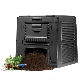   Keter komposztáló műanyag láda otthoni komposztáláshoz aljzat nélkül 470l zöldhulladék gyűjtő, humusz készítés E-Composter Curver