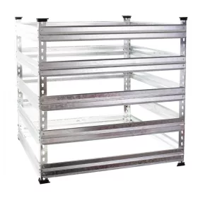   Komposztláda fém komposztáló keret 900 liter komposztáló tartály galvanizált biokomposztáló biohulladékhoz