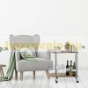 Elegant bar cart, 2-level bar cart in Sonoma oak color