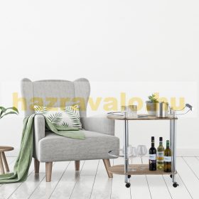   Elegáns zsúrkocsi, bárkocsi 2 szintes Sonoma tölgy színben