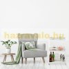 Serving cart on wheels, white, 3 levels, 80.5 x 51 x 30 cm