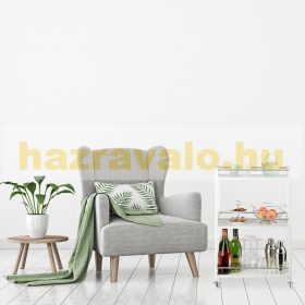   Zsúrkocsi gurulós tálaló kocsi fehér színben 3 szintes 80,5 x 51 x 30 cm