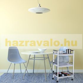   Zsúrkocsi gurulós szervizkocsi 3 kivehető fehér tálcával és króm kerettel