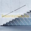 Stair railing stainless steel 100 cm railing diameter 42 mm 