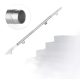 Stainless steel stair railing can be extended by 100 cm 