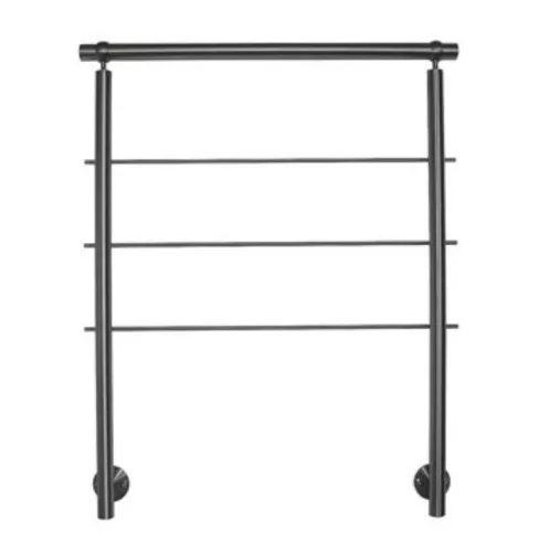 Állítható rozsdamentes lépcsőkorlát oldalsó rögzítéssel 180 cm erkélykorlát 2 oszloppal 3 db keresztrúddal 50 mm távtartó