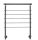 Stainless steel stair railing with side fixing 200 cm long with 3 posts 5 crossbars 10 mm spacer