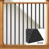 Korlát rúd 101 darabos készlet lépcsőkorlát Ø19x914 mm kerek alumínium rúd