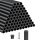 Korlát rúd 101 darabos készlet lépcsőkorlát Ø19x813 mm kerek alumínium rúd