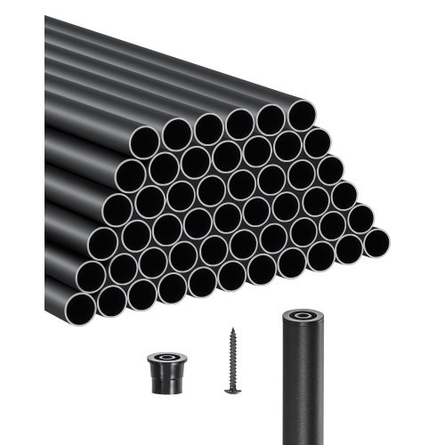 Korlát rúd 51 darabos készlet lépcsőkorlát Ø19x813 mm kerek alumínium rúd