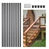 Korlát rúd 51 darabos készlet lépcsőkorlát Ø19x914 mm kerek alumínium rúd