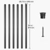 Korlát rúd 51 darabos készlet lépcsőkorlát Ø19x914 mm kerek alumínium rúd