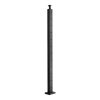Kábeles korlátoszlop 4 db 914x25,4x50,8 mm fekete lépcsőkorlát oszlop