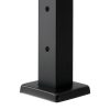Kábeles korlátoszlop 4 db 914x25,4x50,8 mm fekete lépcsőkorlát oszlop