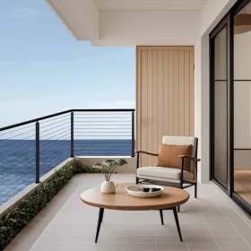   Kábeles korlátoszlop 4 db 1067x50,8x50,8 mm fekete lépcsőkorlát oszlop