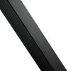Korlátoszlop 91,44x5,08x5,08 cm lyukak nélküli fekete acél lépcsőkorlát 1 db