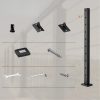 Korlátoszlop 91,44x2,54x5,08 cm, 30°-os szögben fúrt lyukakkal fekete 1 db lépcsőkorlát