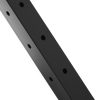 Korlátoszlop 91,44x2,54x5,08 cm fekete L-alakú furatos sarokkorlátoszlop 1 db lépcskorlát oszlop