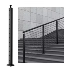   Korlátoszlop 106,68x5,08x5,08 cm 30°-os szögben fúrt lyukakkal, 1 db lépcsőkorlát oszlop