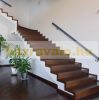 Stair railing stainless steel and aluminum 150 cm railing diameter 42 mm in anthracite color