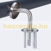 Stair railing stainless steel and aluminum 150 cm railing diameter 42 mm in anthracite color