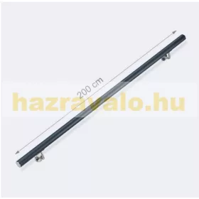   Lépcsőkorlát rozsdamentes acél és alumínium 200 cm korlát átmérője 42 mm antracit színben