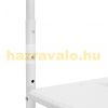 A coffee table that can be mounted on a railing in white is excellent for example on a terrace railing Rattan design