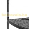 A coffee table that can be installed on a railing in black is excellent for example on a terrace railing Rattan design