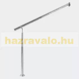   Bejárati lépcsőkorlát rozsdamentes acél keresztrúd nélkül 100 cm