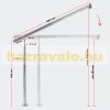 Entrance stair railing without stainless steel cross bar 100 cm